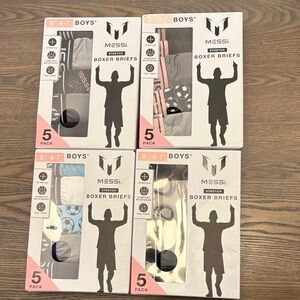 Boys' Boxer Briefs 5-Pack - Black, Gray, White